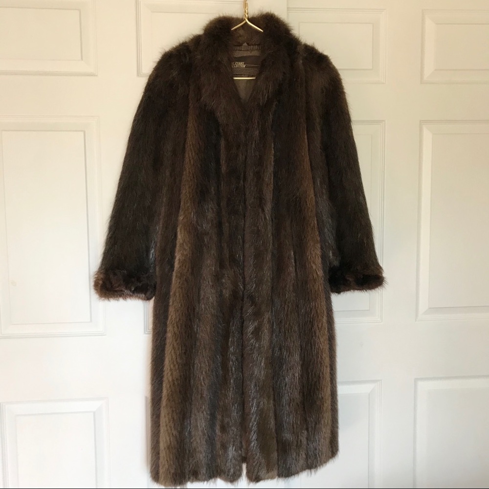 The Evans Collection full length beaver fur coat